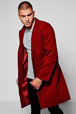 Boohoo Smart Wool Mix Overcoat