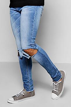 Boohoo Super Skinny Ripped Knee Jean