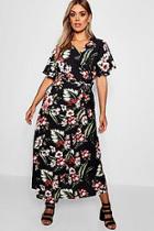 Boohoo Plus Terri Floral Maxi Dress