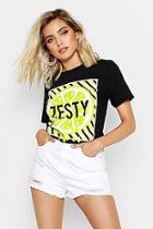 Boohoo Zesty Graphic Tee