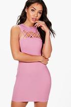 Boohoo Sofia Cut Out Detail Ribbed Bodycon Dress