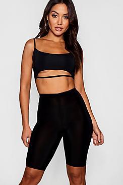 Boohoo Harriet Longline Slinky Cycling Shorts