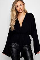 Boohoo Lucy Belted Jersey Kimono