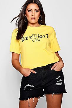 Boohoo Plus Annabel Detroit Tee