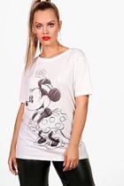 Boohoo Plus Jen Disney Minnie Sketch Oversized Top