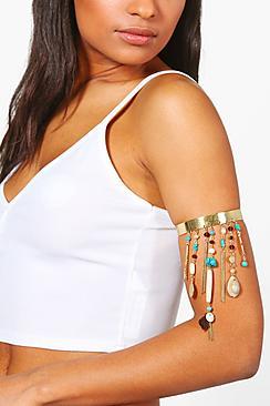 Boohoo Lydia Boutique Embellished Upper Arm Cuff