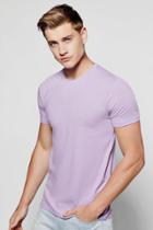 Boohoo Muscle Fit T Shirt Lilac