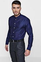 Boohoo Smart Long Sleeve All Over Print Shirt
