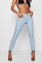 Boohoo Lauren Sky Blue Denim Skinny Jeans