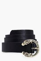 Boohoo Lexi Snake Buckle Boyfriend Belt