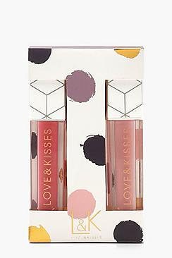 Boohoo Love & Kisses Duo Lip Gloss Set