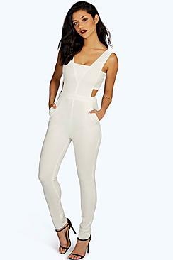 Boohoo Helen Strap Side Jumpsuit