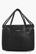 Boohoo Kirsten Basic Eyelet And Straps Day Bag