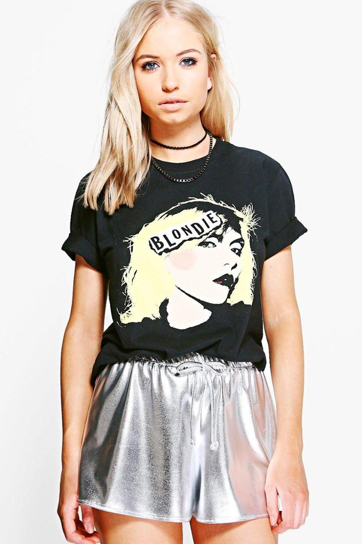 Boohoo Lorna Blondie Oversized T-shirt Black
