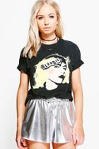 Boohoo Lorna Blondie Oversized T-shirt Black