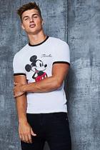 Boohoo Disney Vintage Mickey Florida Ringer T-shirt