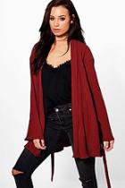 Boohoo Louise Crinkle Textured Kimono