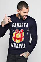 Boohoo Gangsta Wrappa Knitted Christmas Jumper