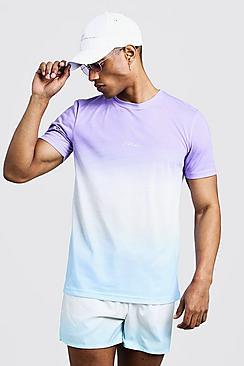 Boohoo Man Signature Faded T-shirt & Swim Short