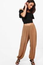 Boohoo Valerie Slouchy Trousers Camel