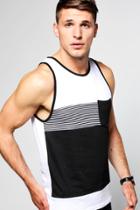 Boohoo Multi Panelled Contrast Tank Top Multi