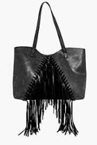 Boohoo Willow Fringed Oversized Day Bag