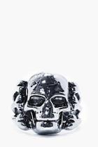 Boohoo Sliver Skull Ring