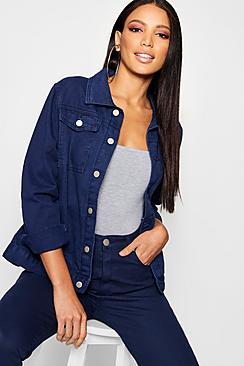 Boohoo Midnight Blue Denim Jacket