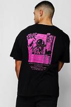 Boohoo Neon Pink Back Print T-shirt