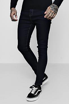 Boohoo Indigo Spray On Skinny Jeans