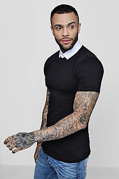 Boohoo Muscle Fit Rugby Polo