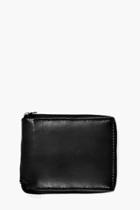 Boohoo Zip Around Leather Wallet Black