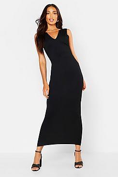 Boohoo Notch Neck Maxi Dress