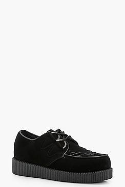 Boohoo Ellie Whipstitch Creeper Flat