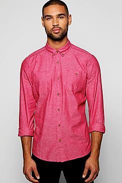 Boohoo Long Sleeve Nepp Shirt