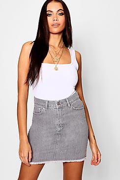 Boohoo 5 Pocket Denim Skirt