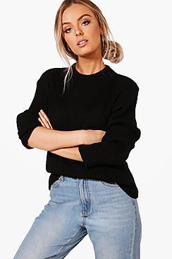 Boohoo Katie Rib Knit Jumper