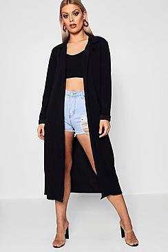 Boohoo Plus Laura Crepe Longline Duster