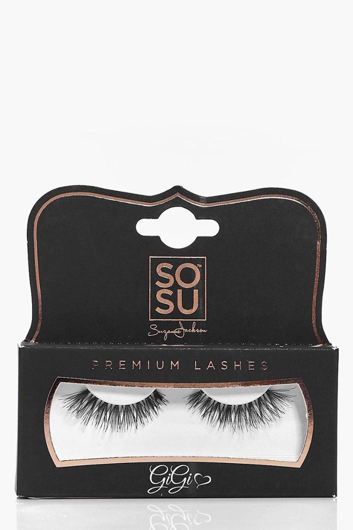 Boohoo Gigi Real Hair False Eyelashes Black
