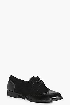 Boohoo Molly Lace Up Brogue