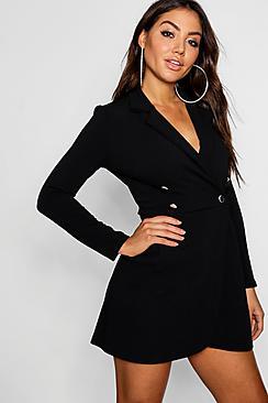 Boohoo Pia Pastel Blazer Style Shift Dress