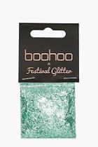Boohoo Festival Glitter Bag - Green