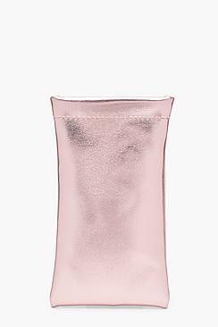 Boohoo Metallic Sunglasses Pouch
