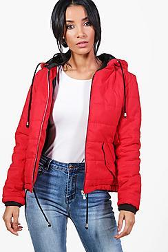 Boohoo Harriet Hooded Padded Jacket