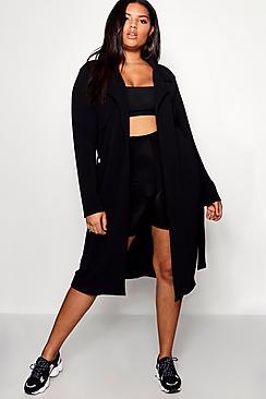 Boohoo Plus Libby Trench Duster Jacket