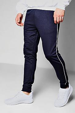 Boohoo Super Skinny Jogger With Piping