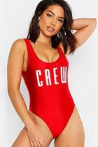 Boohoo Crew Swimsuit