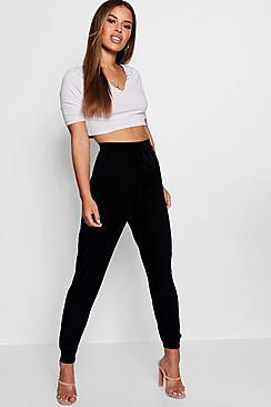 Boohoo Petite Jerry Slinky Tie Detail Jogger