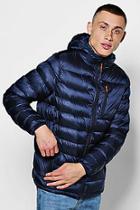 Boohoo Quilted Panelled Puffer Jacket