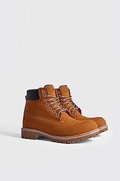 Boohoo Man Emboss Worker Boot